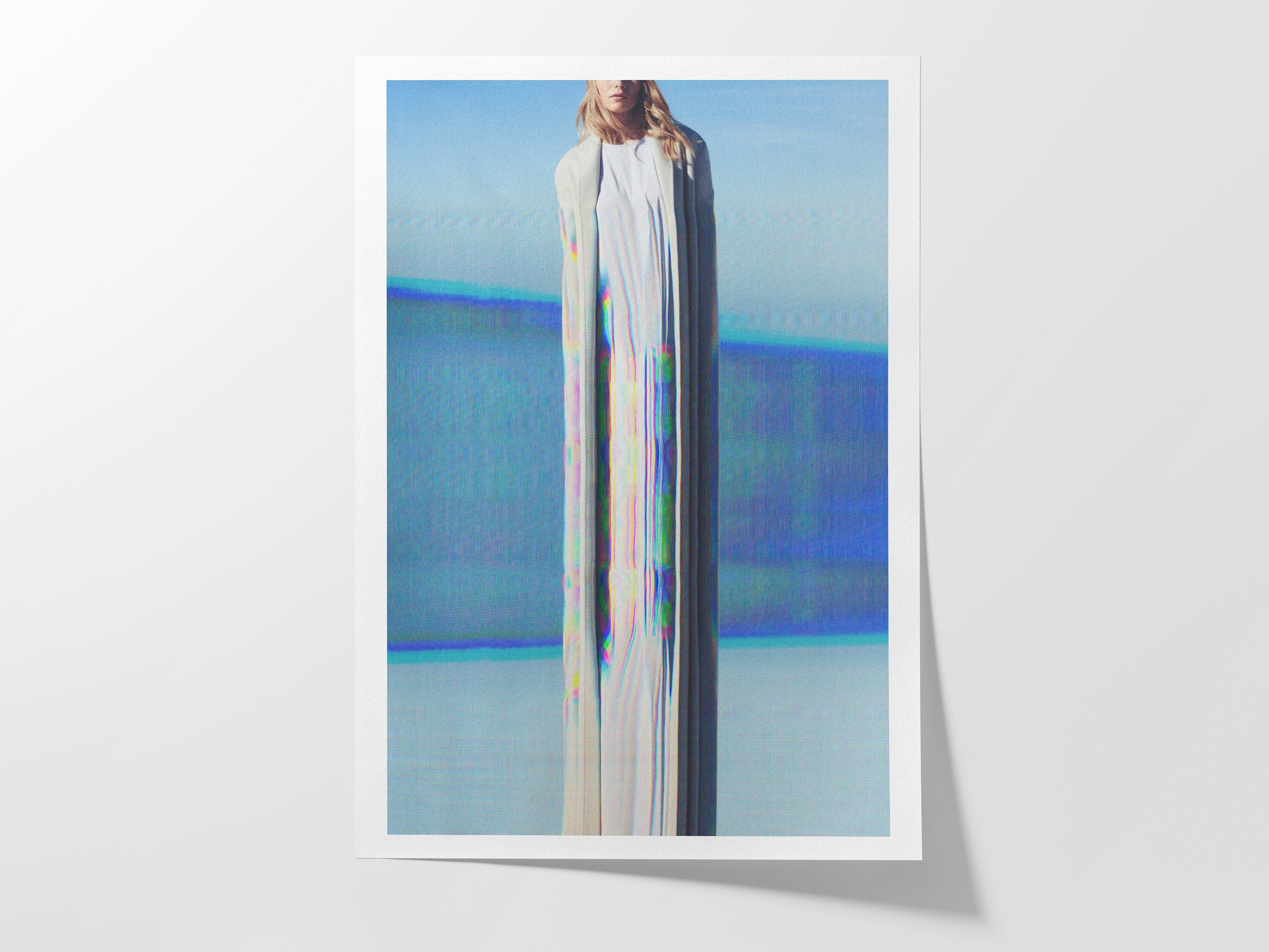 Surreal Altered Fashion Portrait Wall Art - Ethereal Minimalist Decor for Contemporary Living Spaces | Untitled (169) Giclée Print