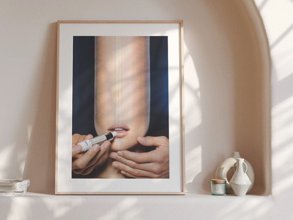 Altered Beauty Ad Photo Wall Art - Postmodern Surreal Makeup Wall Decor for Home, Office, Apartment, Salon | Untitled (171) Giclée Print