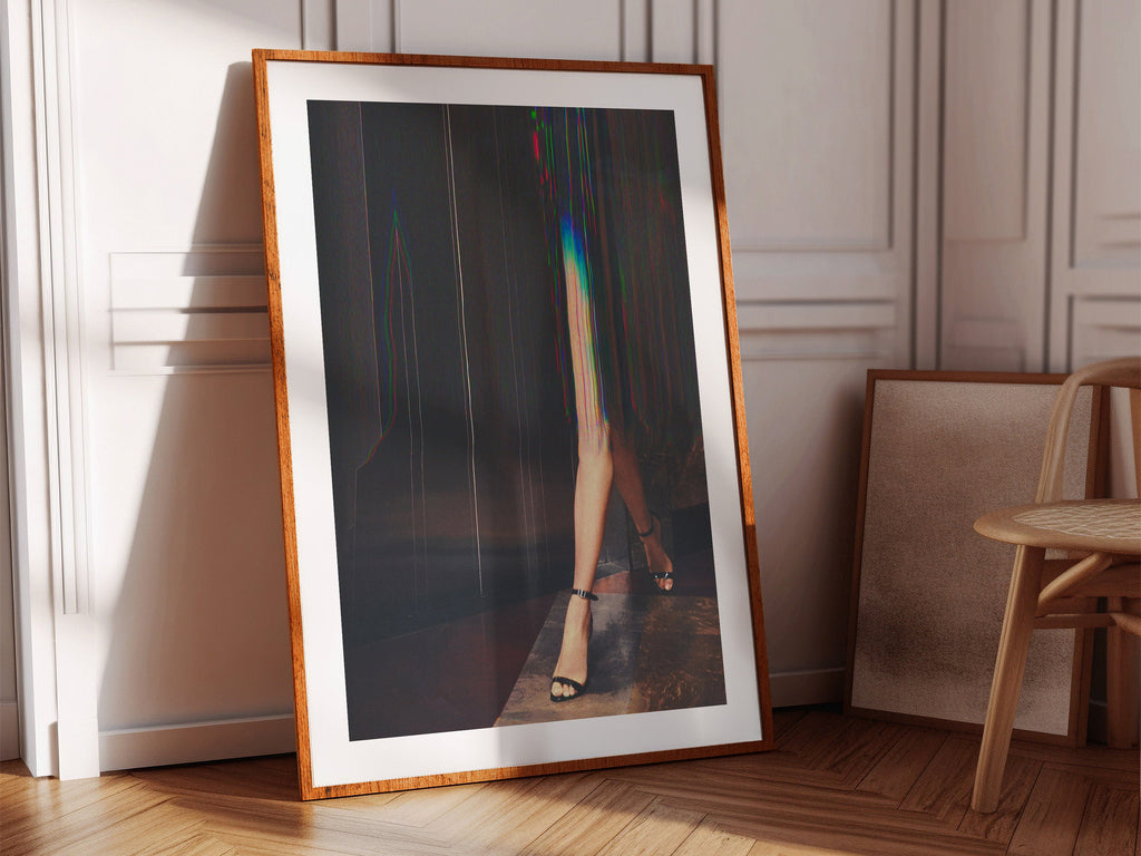 Surreal Altered Fashion Footwear Art - Abstract Colorful Wall Decor for Contemporary Home, Office, Bedroom | Untitled (173) Giclée Print