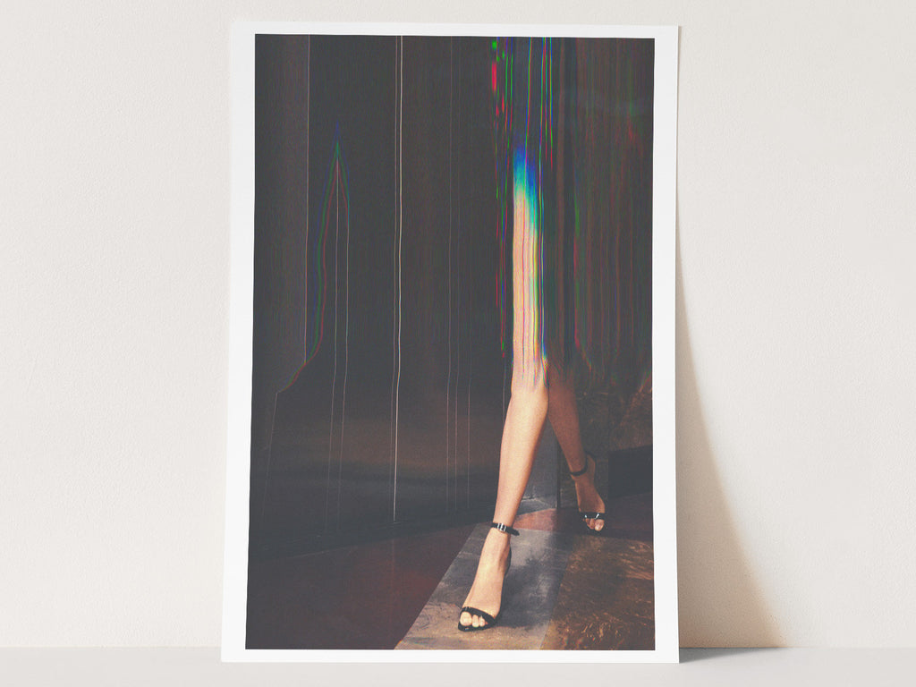 Surreal Altered Fashion Footwear Art - Abstract Colorful Wall Decor for Contemporary Home, Office, Bedroom | Untitled (173) Giclée Print