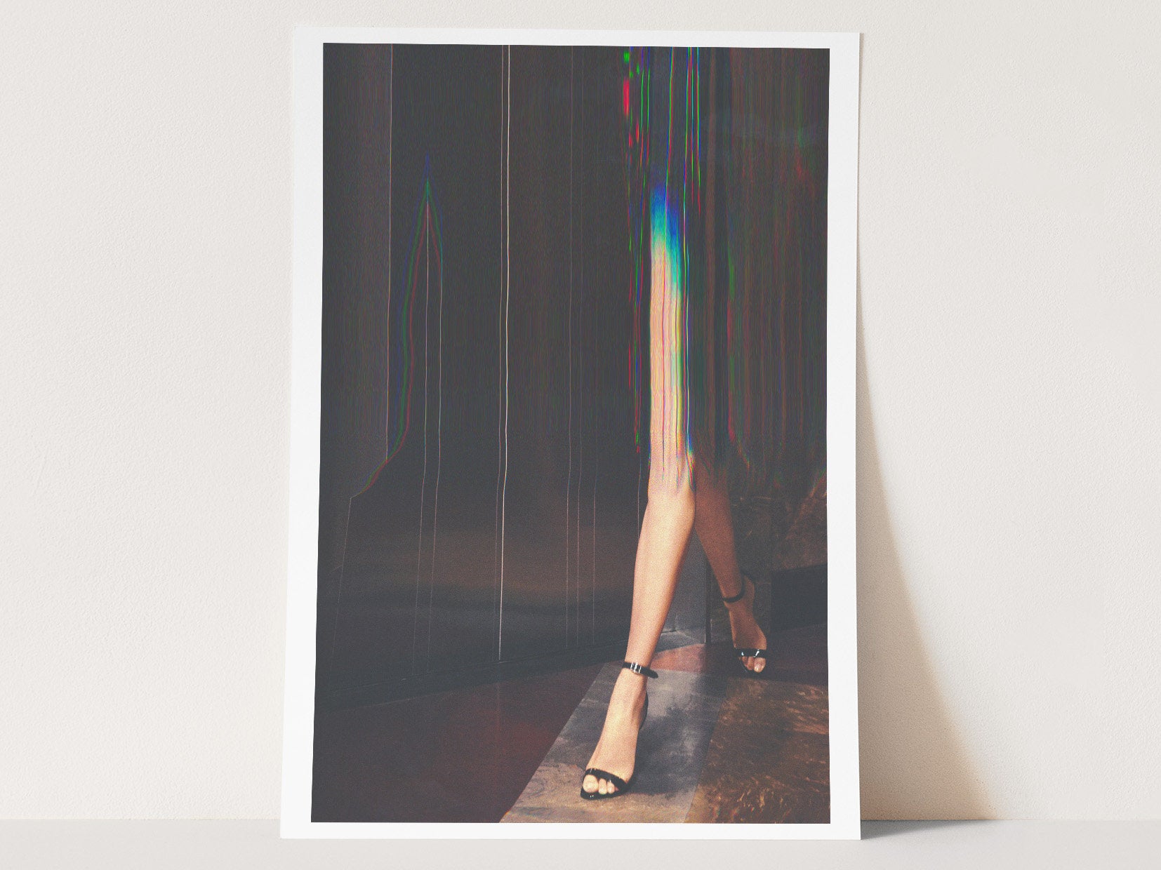 Surreal Altered Fashion Footwear Art - Abstract Colorful Wall Decor for Contemporary Home, Office, Bedroom | Untitled (173) Giclée Print