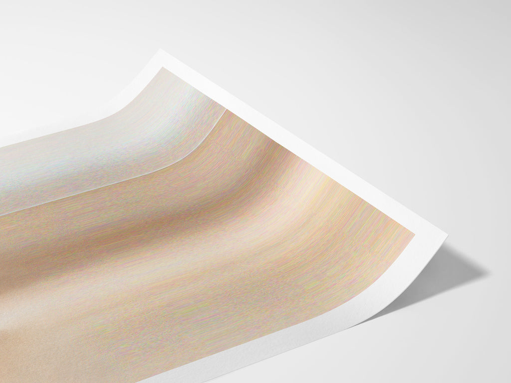 Ethereal Abstract Portrait Wall Art - Minimalist Glitch Aesthetic for Elegant Home Decor | Untitled (176) Giclée Print