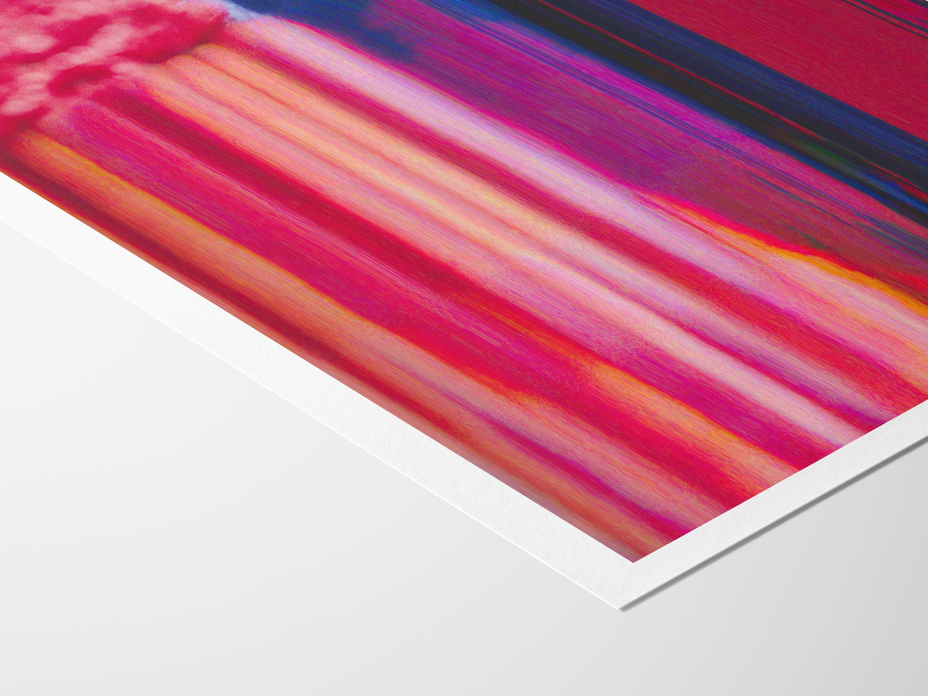 Vibrant Altered Fashion Portrait - Bold Colorful Wall Art for Contemporary Living Room and Bedroom Decor | Untitled (178) Giclée Print