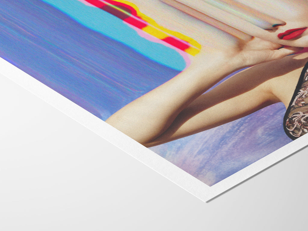 Surreal Altered Fashion Photo Art - Trippy Colorful Psychedelic Wall Decor for Home, Office, Living, Dining | Untitled (180) Giclée Print