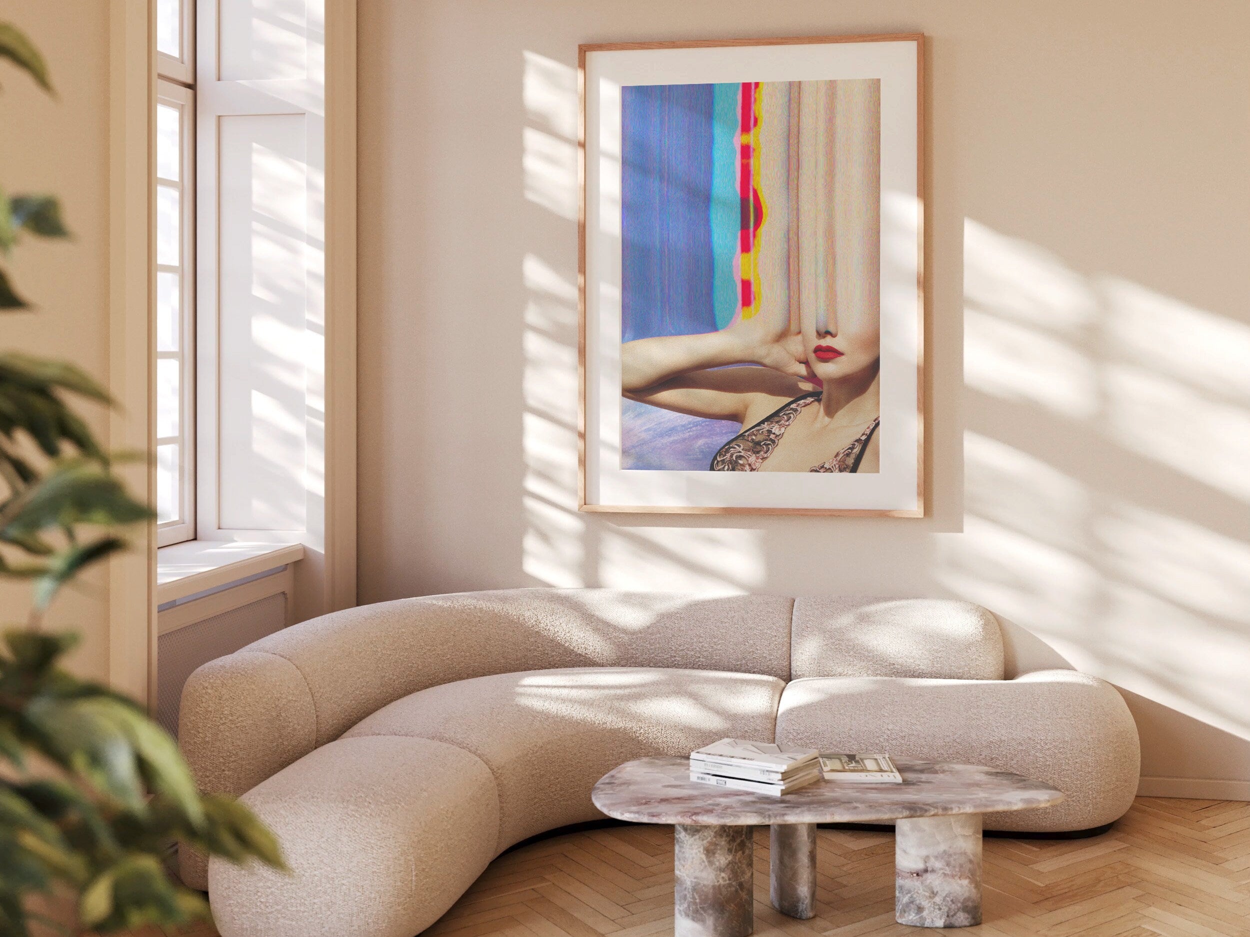 Surreal Altered Fashion Photo Art - Trippy Colorful Psychedelic Wall Decor for Home, Office, Living, Dining | Untitled (180) Giclée Print