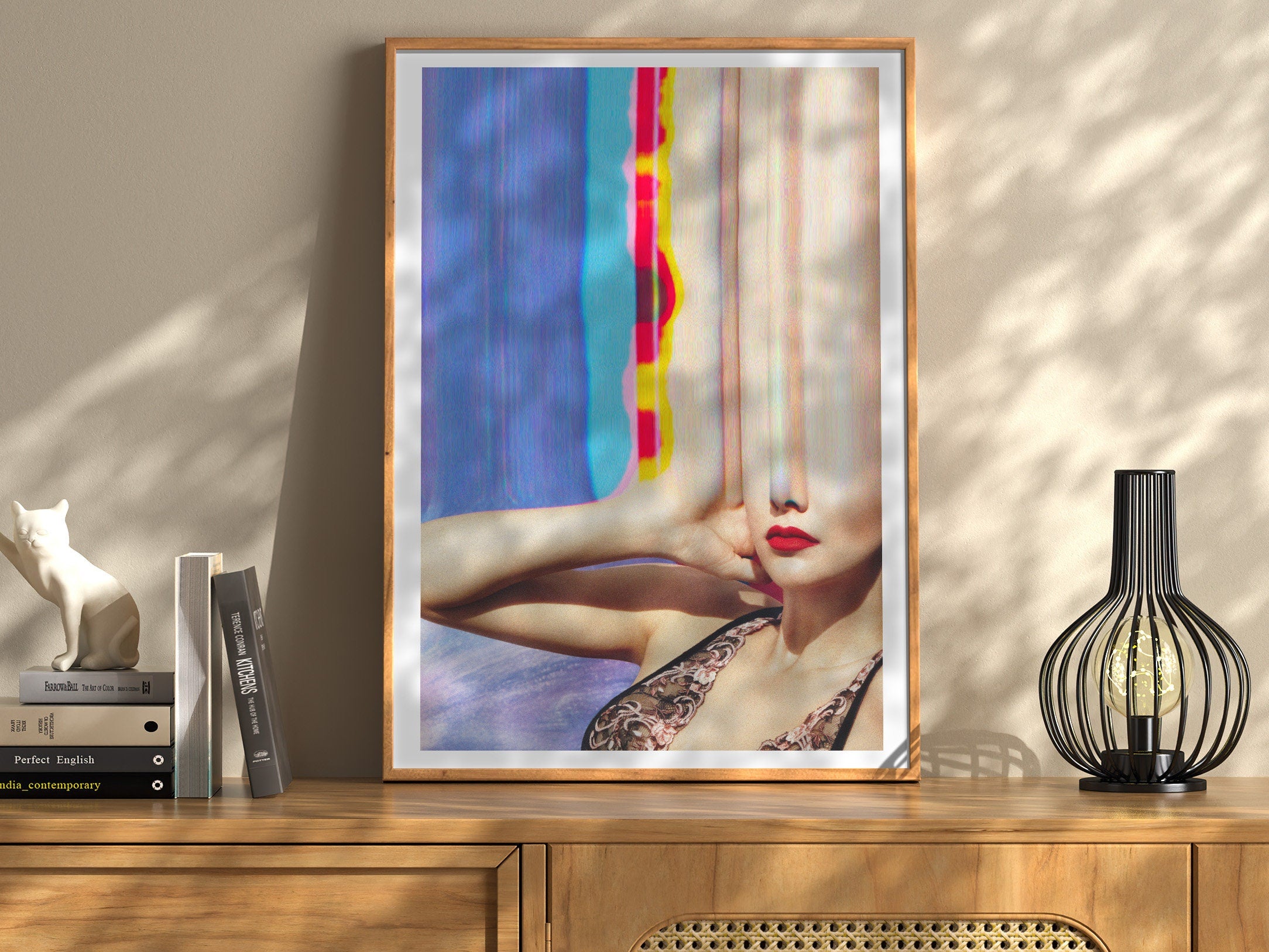 Surreal Altered Fashion Photo Art - Trippy Colorful Psychedelic Wall Decor for Home, Office, Living, Dining | Untitled (180) Giclée Print