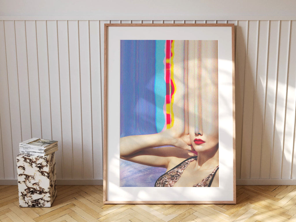 Surreal Altered Fashion Photo Art - Trippy Colorful Psychedelic Wall Decor for Home, Office, Living, Dining | Untitled (180) Giclée Print