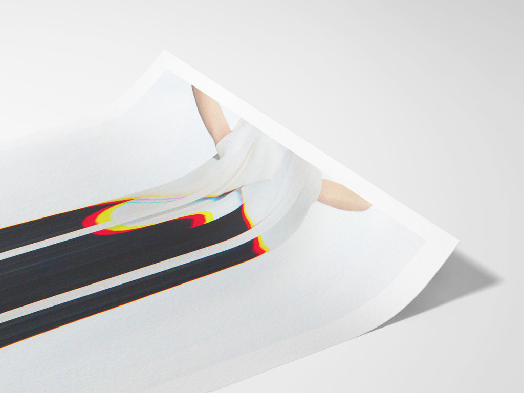 Elegant Abstract Fashion Portrait - Colorful Surreal Wall Art for Contemporary Home Decor | Untitled (181) Giclée Print