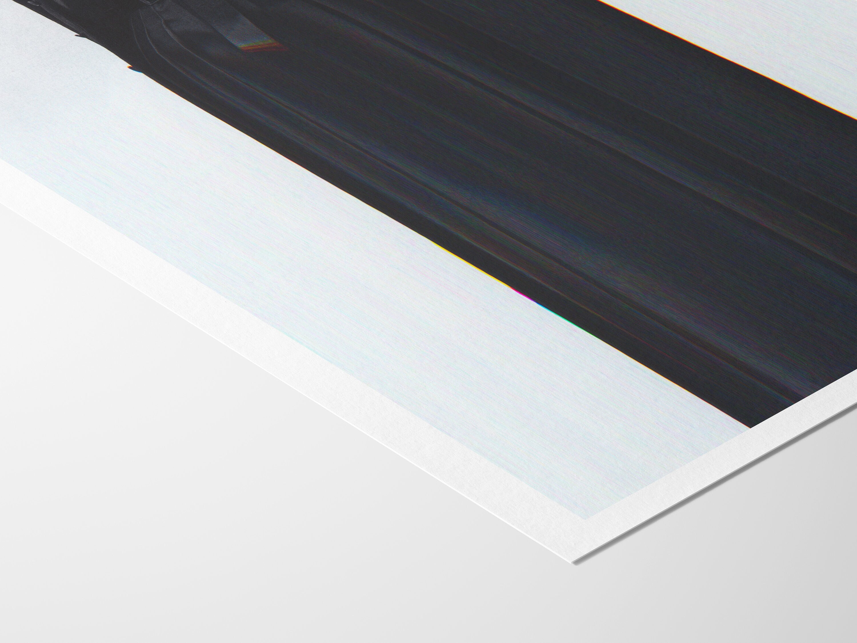 Chic Minimalist Black Fashion Portrait - Elegant Wall Art for Contemporary Home Decor and Stylish Spaces | Untitled (183) Giclée Print