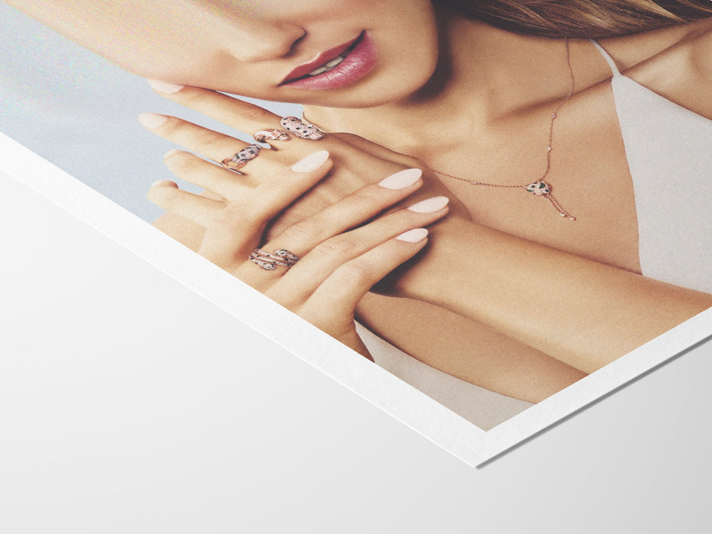 Surreal Altered Fashion Portrait Wall Art - Elegant Jewelry Aesthetic for Modern Home Decor | Untitled (184) Giclée Print