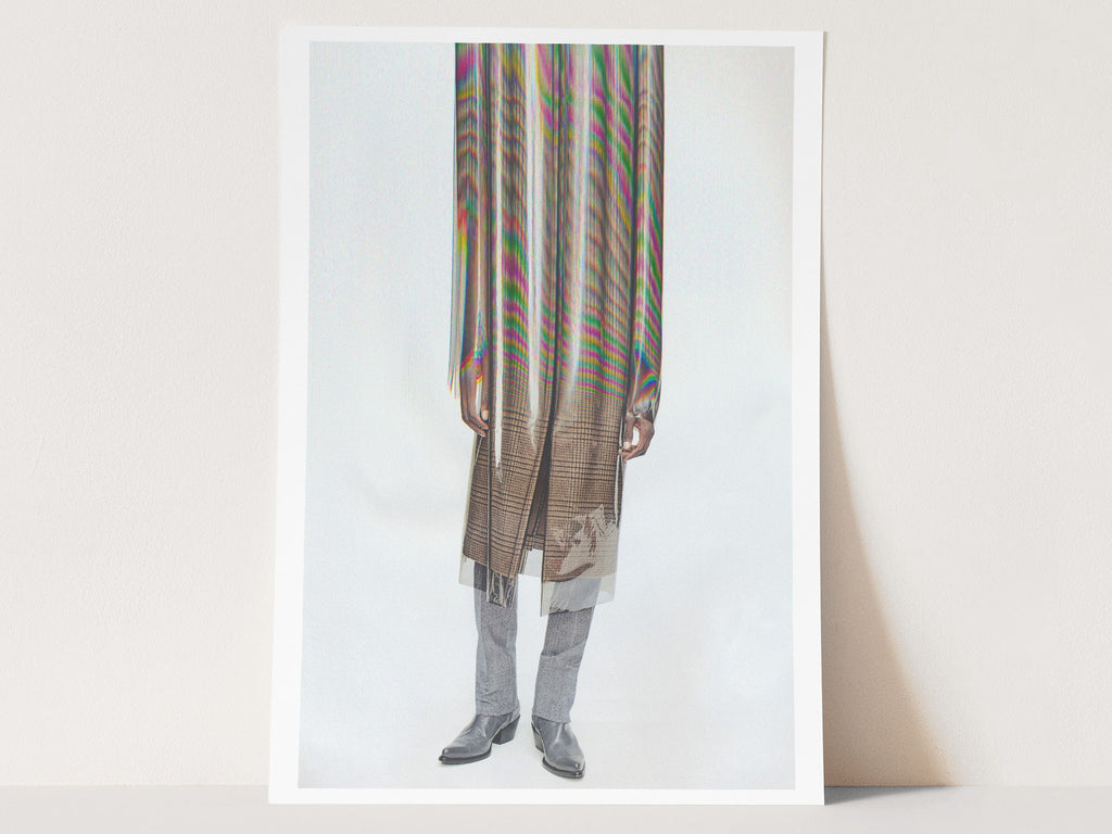 Surreal Altered Fashion Portrait Art - Colorful Abstract Wall Decor for Contemporary Home, Office, Living Room | Untitled (185) Giclée Print