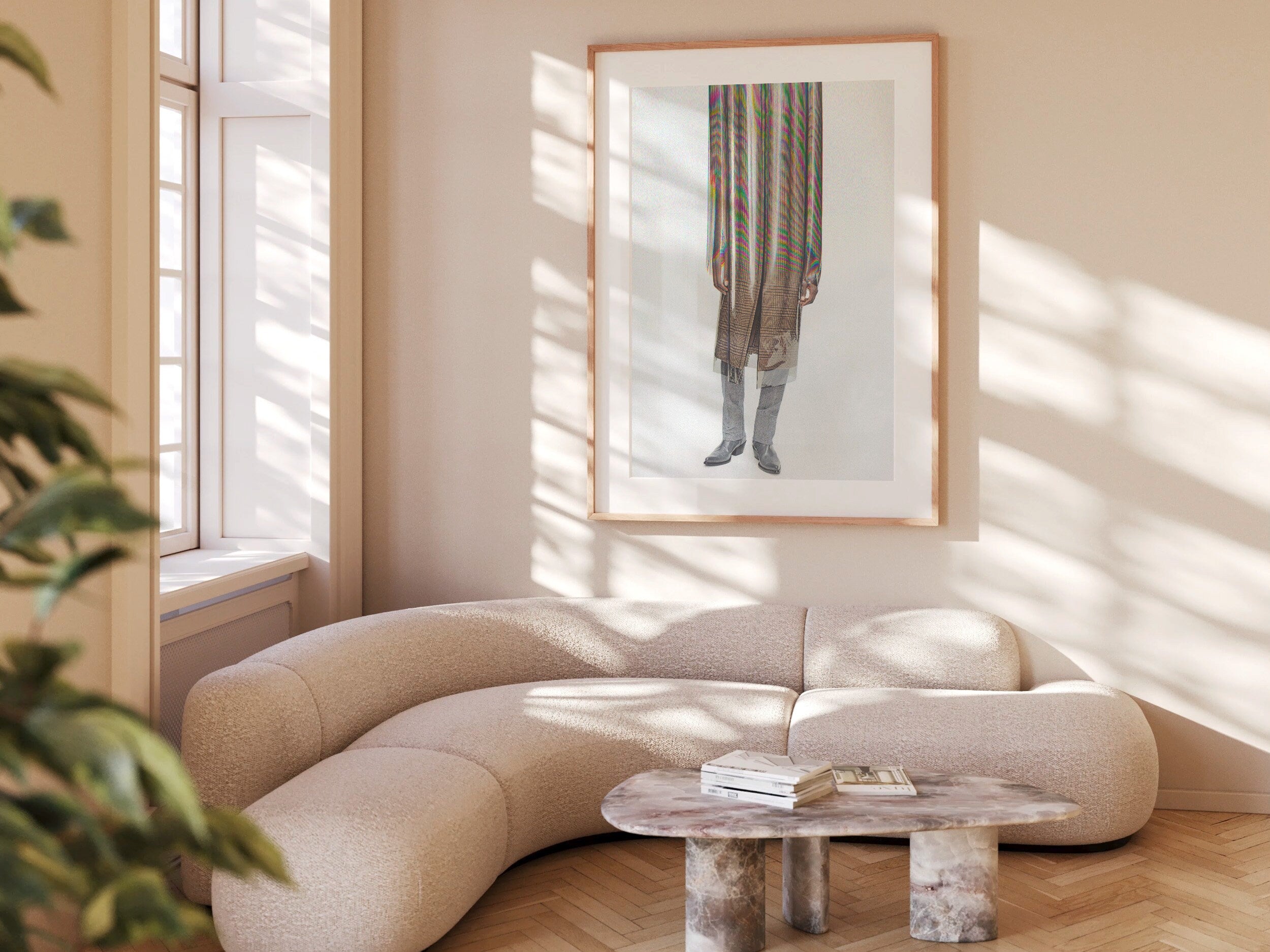 Surreal Altered Fashion Portrait Art - Colorful Abstract Wall Decor for Contemporary Home, Office, Living Room | Untitled (185) Giclée Print