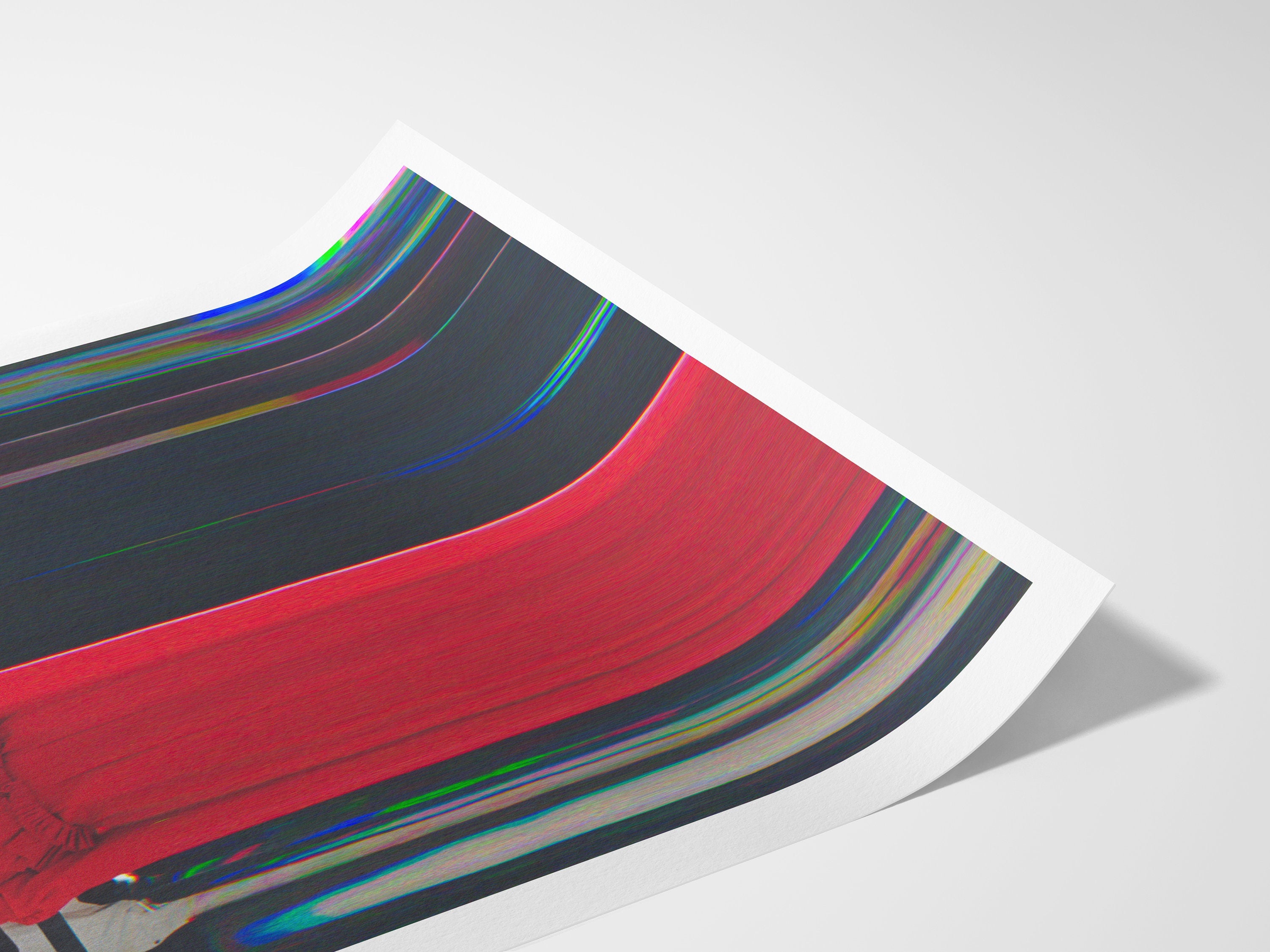 Surreal Red Fashion Statement Art Print - Bold Contemporary Decor for Living Room, Bedroom, or Office | Untitled (187) Giclée Print