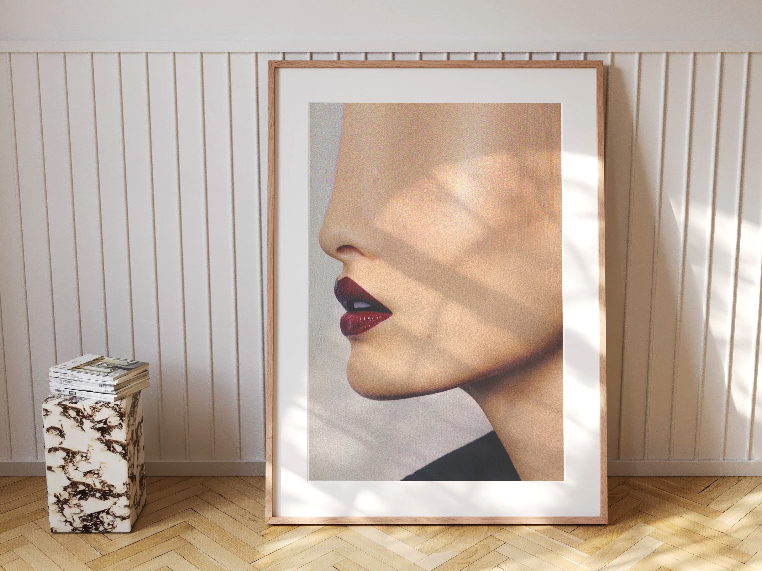 Surreal Altered Profile Portrait - Edgy Minimalist Wall Art for Contemporary Home and Office Decor | Untitled (188) Giclée Print