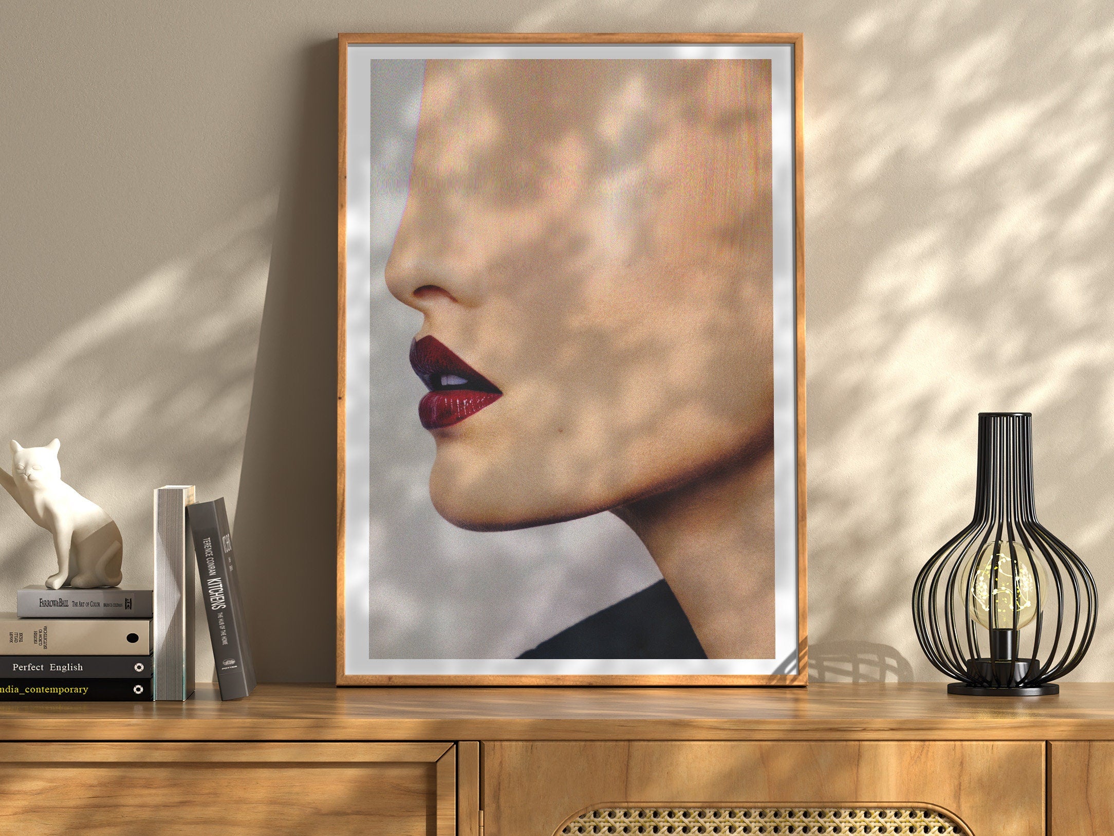 Surreal Altered Profile Portrait - Edgy Minimalist Wall Art for Contemporary Home and Office Decor | Untitled (188) Giclée Print