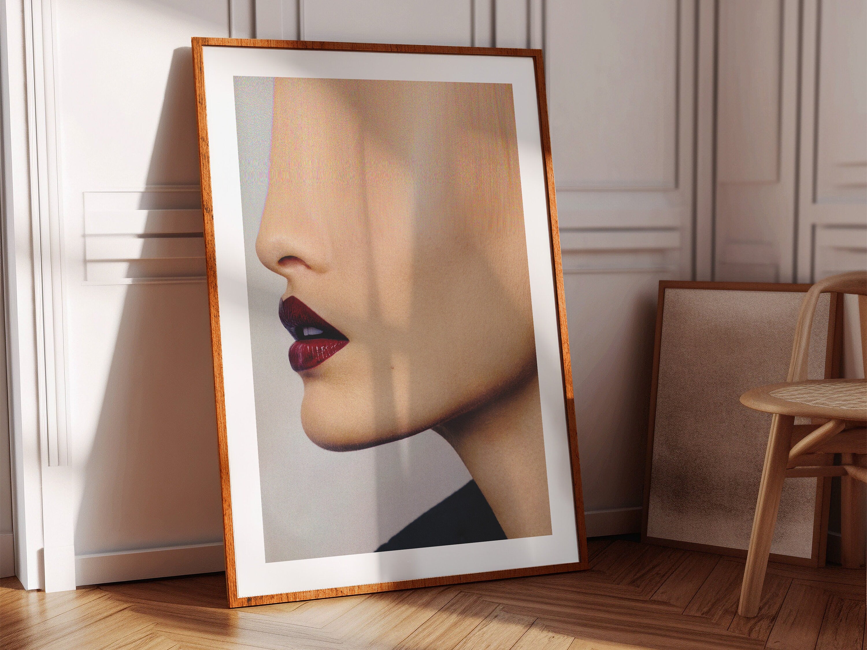 Surreal Altered Profile Portrait - Edgy Minimalist Wall Art for Contemporary Home and Office Decor | Untitled (188) Giclée Print