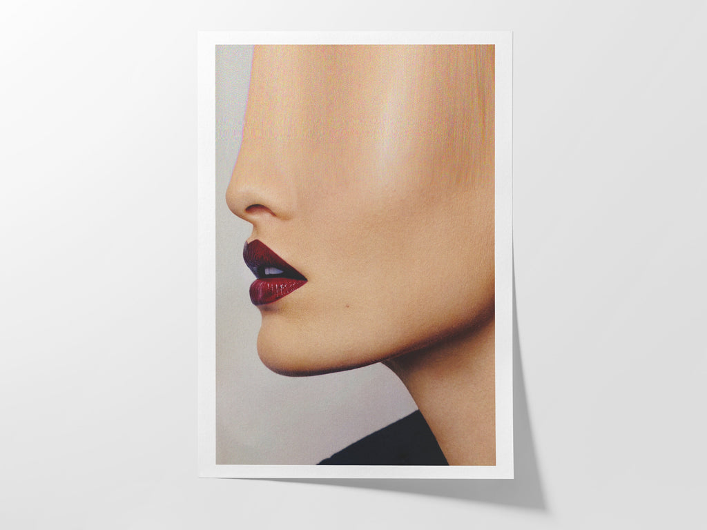 Surreal Altered Profile Portrait - Edgy Minimalist Wall Art for Contemporary Home and Office Decor | Untitled (188) Giclée Print