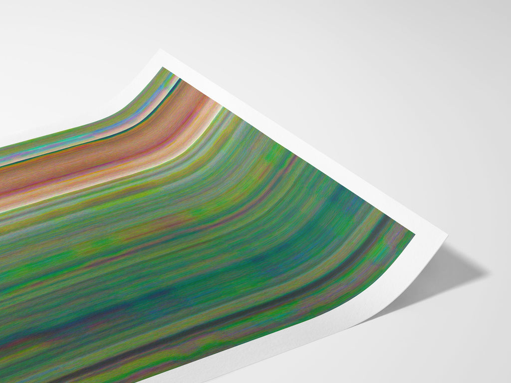 Trippy Altered Portrait Photo - Lush Green Psychedelic Fashion Wall Decor For Living, Bedroom, Home, Office | Untitled (191) Giclée Print