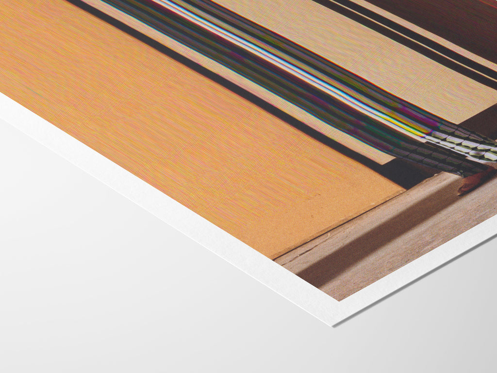 Abstract Altered Fashion Portrait Art - Vertical, Neutral, Tan, Orange, Brown Wall Decor for Home, Office | Untitled (193) Giclée Print