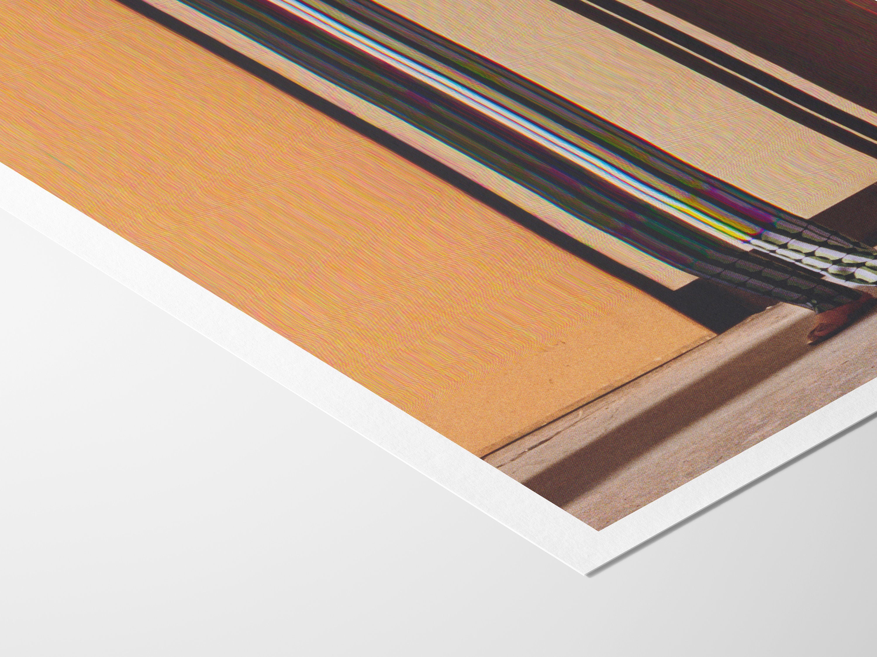 Abstract Altered Fashion Portrait Art - Vertical, Neutral, Tan, Orange, Brown Wall Decor for Home, Office | Untitled (193) Giclée Print