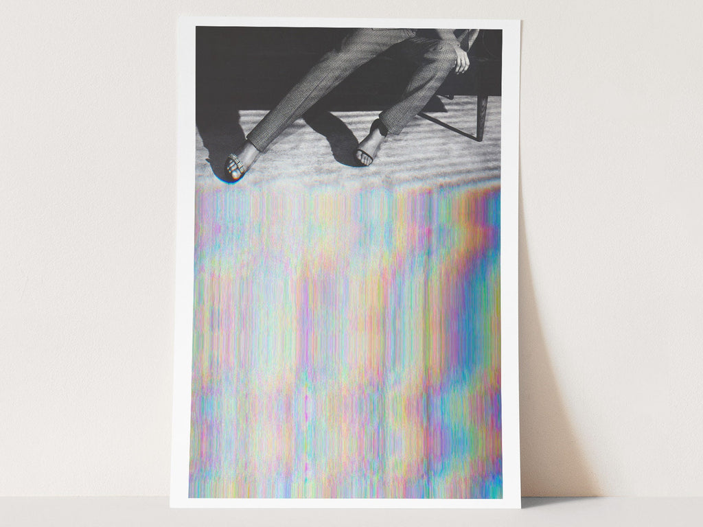 Surrealist Altered Fashion Photography Wall Art - Colorful Glitch Aesthetic for Modern Home Decor | Untitled (197) Giclée Print