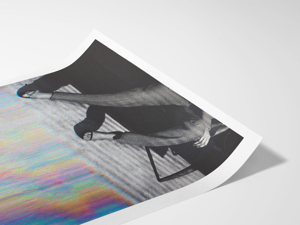 Surrealist Altered Fashion Photography Wall Art - Colorful Glitch Aesthetic for Modern Home Decor | Untitled (197) Giclée Print