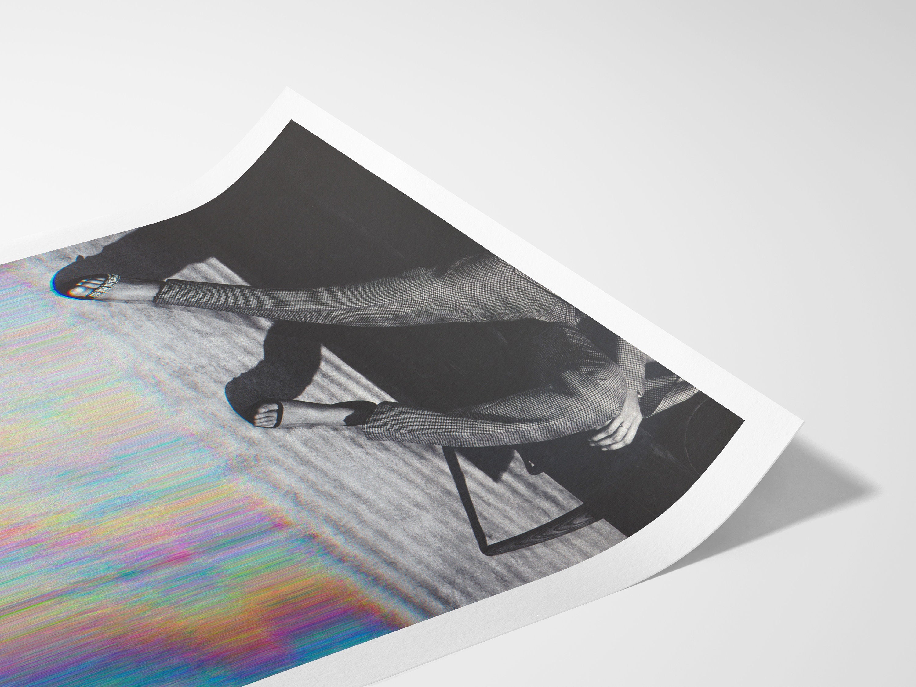 Surrealist Altered Fashion Photography Wall Art - Colorful Glitch Aesthetic for Modern Home Decor | Untitled (197) Giclée Print