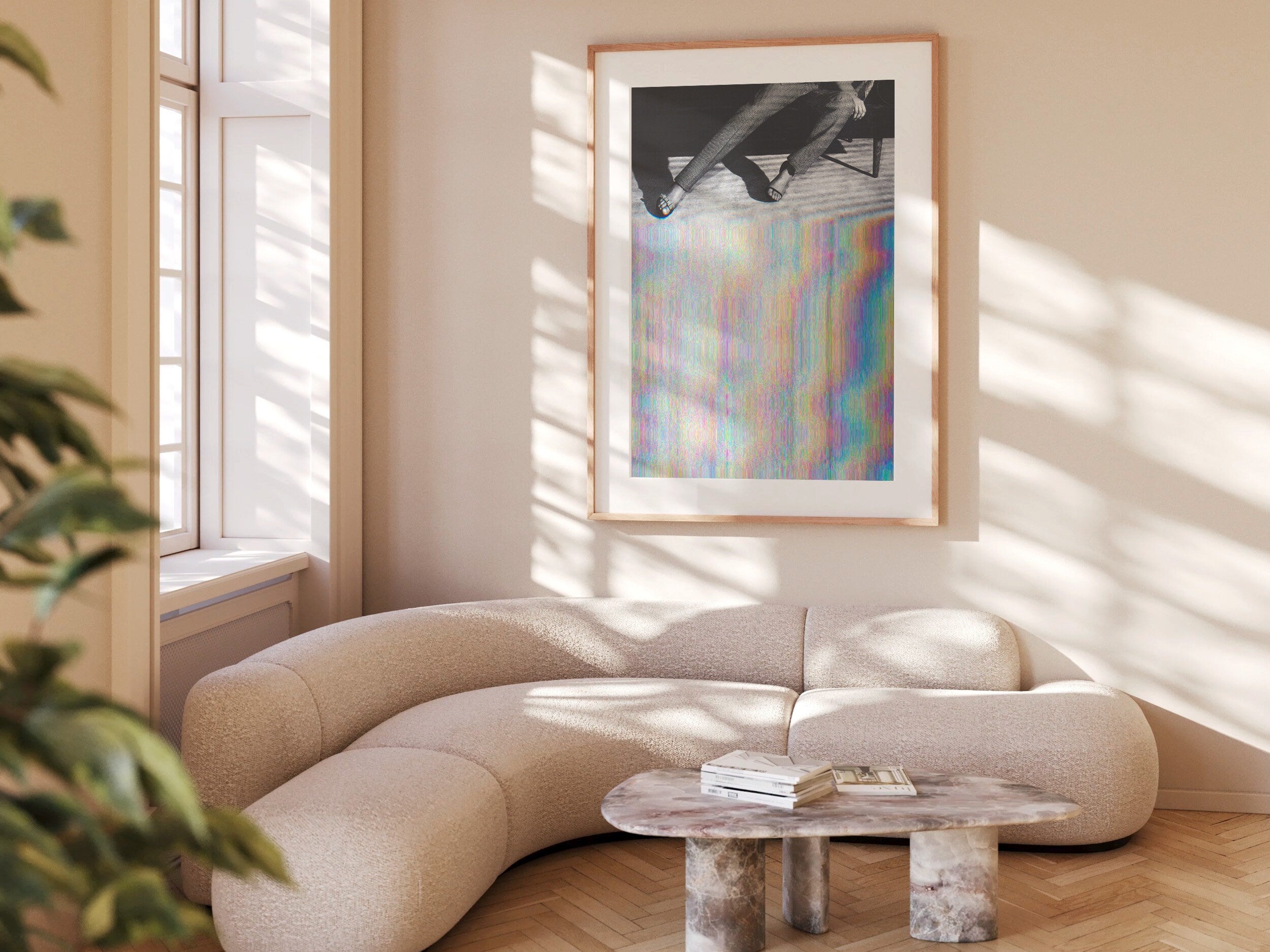 Surrealist Altered Fashion Photography Wall Art - Colorful Glitch Aesthetic for Modern Home Decor | Untitled (197) Giclée Print