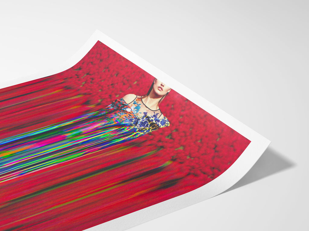 Vibrant Surreal Fashion Portrait Art - Colorful Altered Photography for Contemporary Home Decor | Untitled (198) Giclée Print