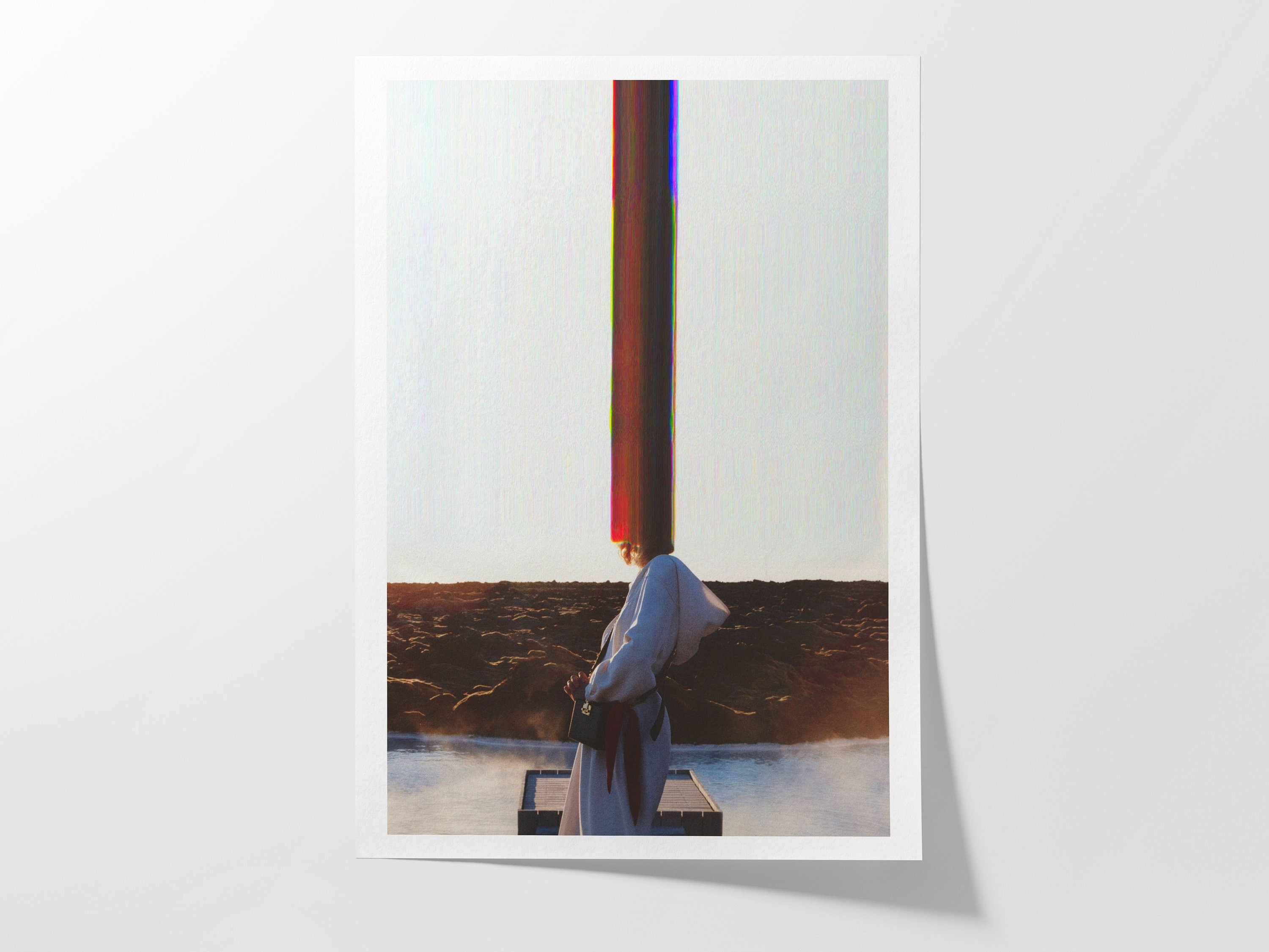 Altered Female Fashion Photo Wall Art - Eclectic Minimal Aesthetic Decor for Home, Office, Bedroom, Bathroom | Untitled (201) Giclée Print