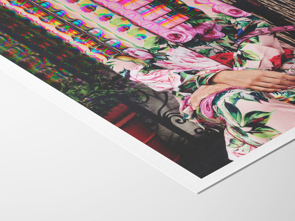 Eccentric Glitch Art Print - Colorful Abstract Digital Wall Art for Home Decor | Untitled (202) Giclée Print