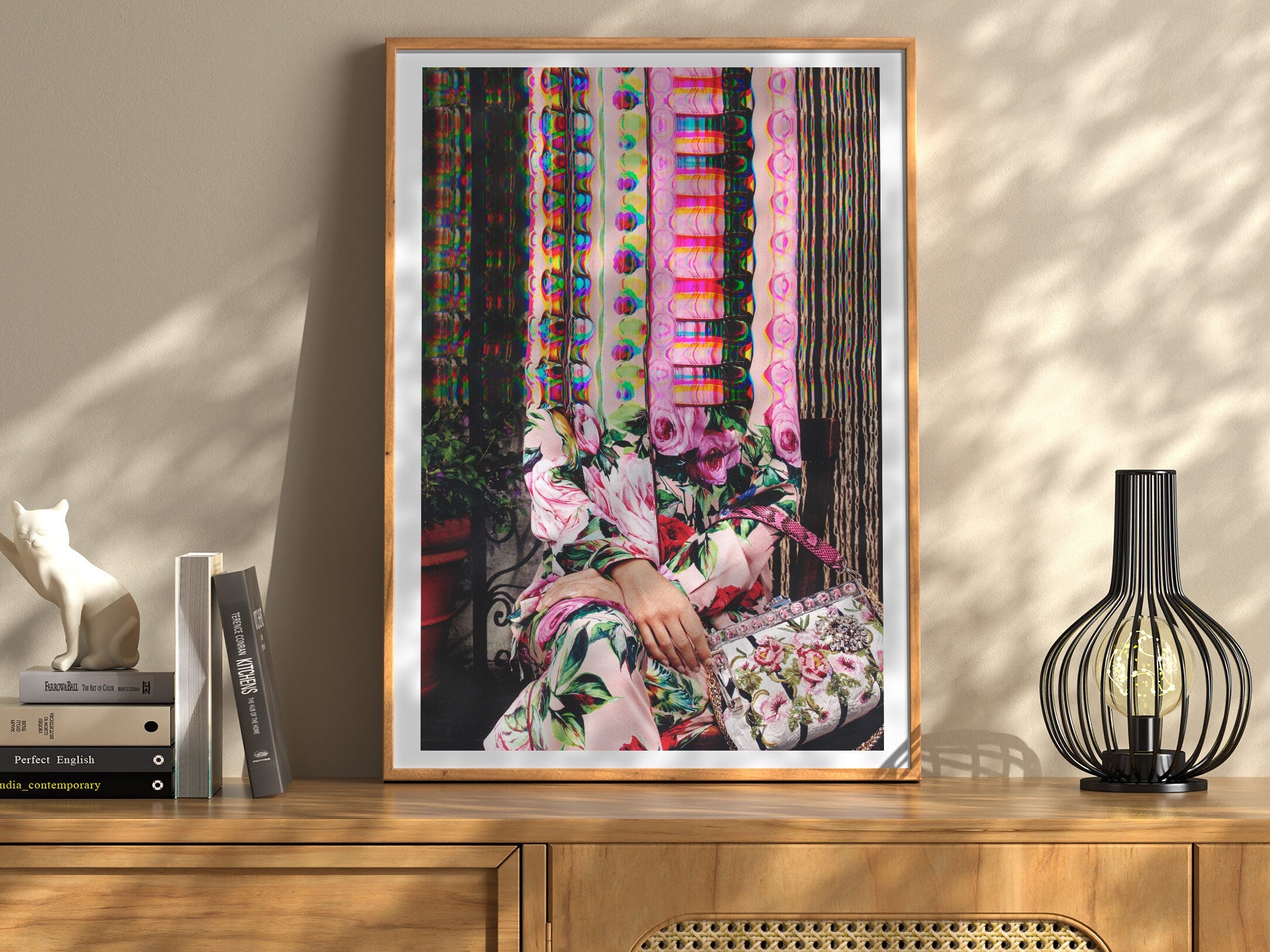 Eccentric Glitch Art Print - Colorful Abstract Digital Wall Art for Home Decor | Untitled (202) Giclée Print