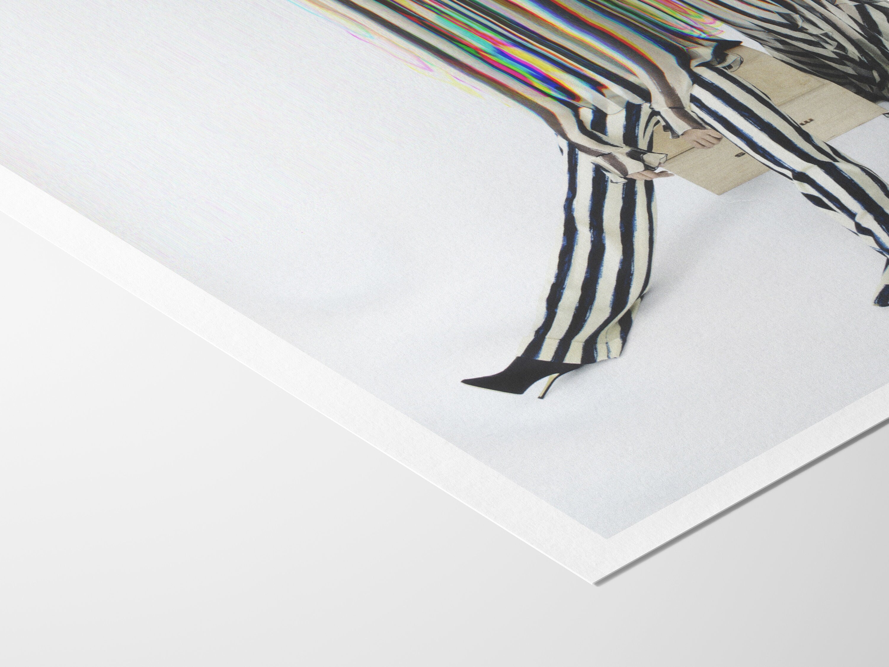 Trippy Altered Fashion Photo Art - Surreal Colorful Psychedelic Wall Decor for Home, Office, Living, Dining | Untitled (210) Giclée Print