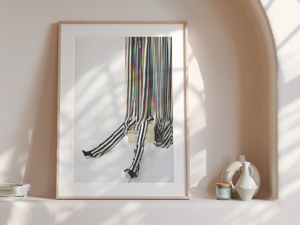 Trippy Altered Fashion Photo Art - Surreal Colorful Psychedelic Wall Decor for Home, Office, Living, Dining | Untitled (210) Giclée Print