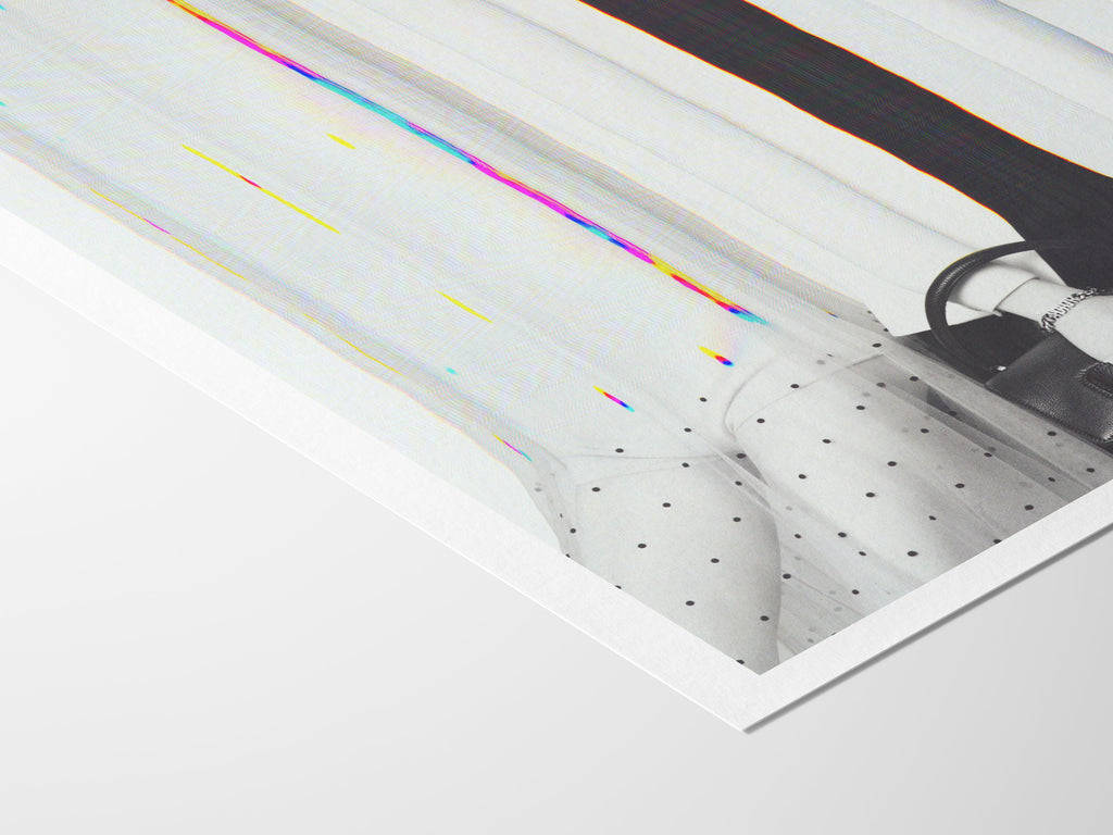 Black and White Altered Couples Portrait - Cute Minimal Unique Wall Decor for Home, Office, Bedroom, Bathroom | Untitled (212) Giclée Print