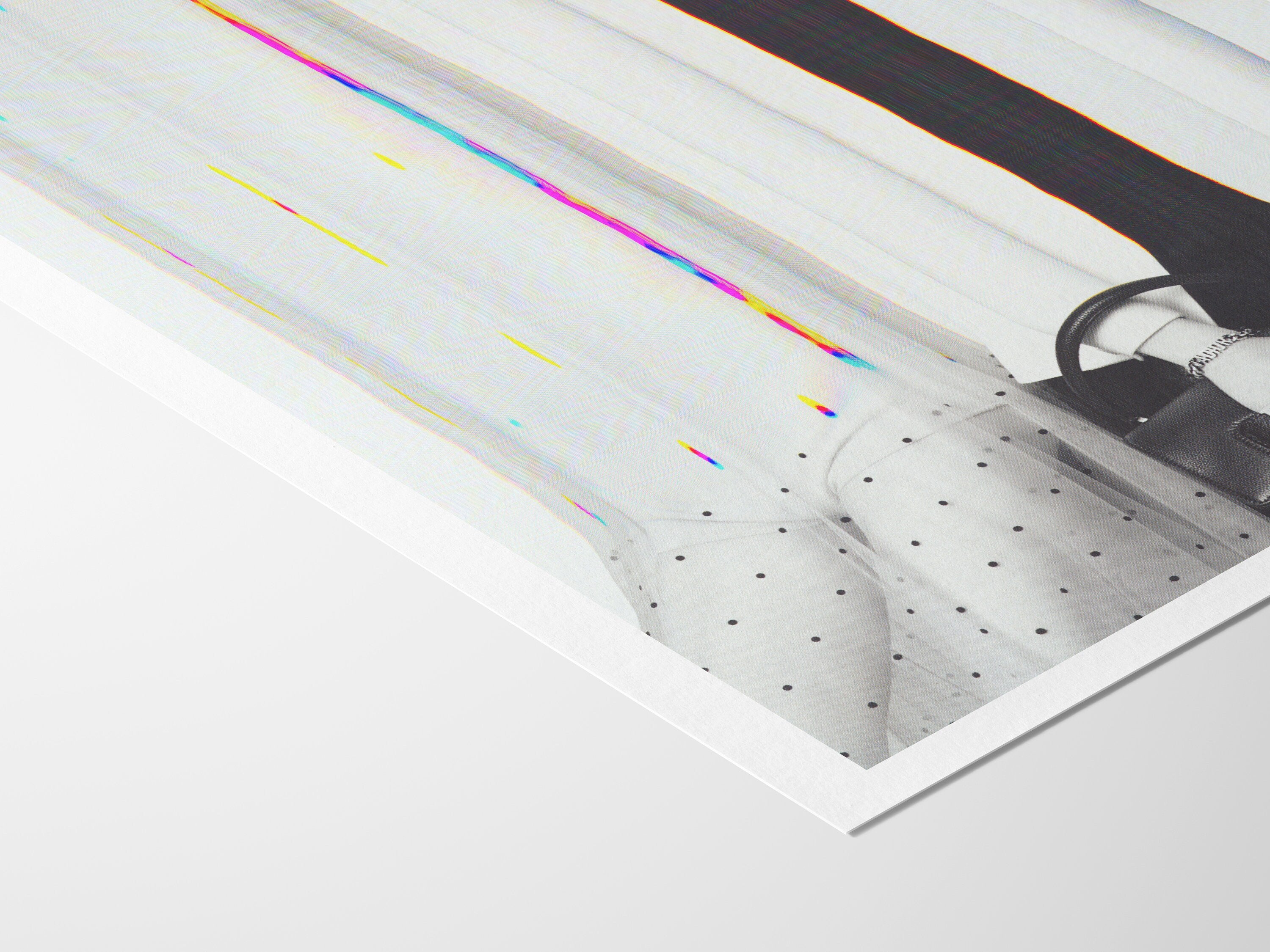 Black and White Altered Couples Portrait - Cute Minimal Unique Wall Decor for Home, Office, Bedroom, Bathroom | Untitled (212) Giclée Print