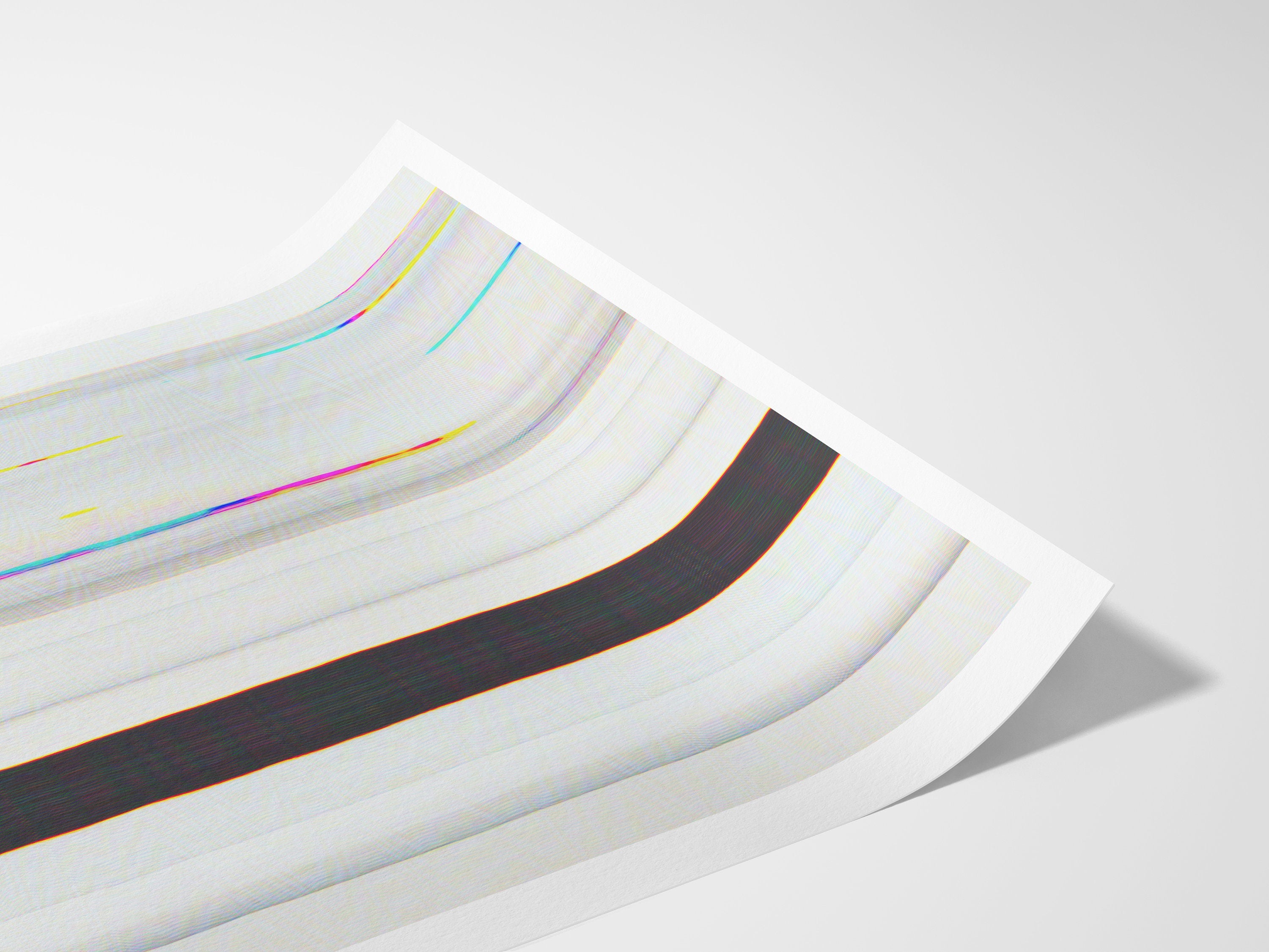 Black and White Altered Couples Portrait - Cute Minimal Unique Wall Decor for Home, Office, Bedroom, Bathroom | Untitled (212) Giclée Print