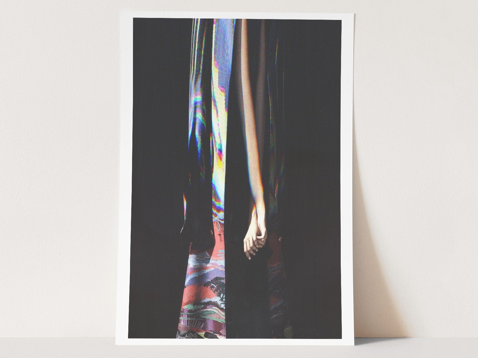 Ephemeral Altered Fashion Portrait Photo - Eclectic Moody Wall Decor for Living Room, Bedroom, Home, Office | Untitled (218) Giclée Print