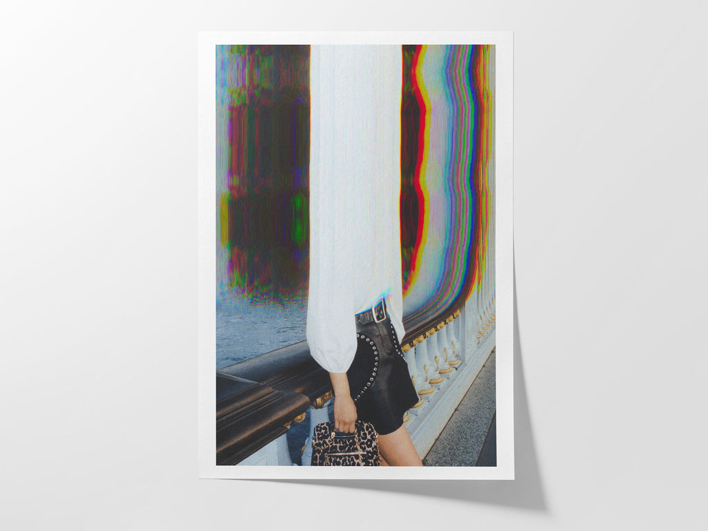 Psychedelic Altered Portrait Photo - Unique Colorful Eclectic Boho Wall Decor for Home, Office, Studio, Salon | Untitled (219) Giclée Print