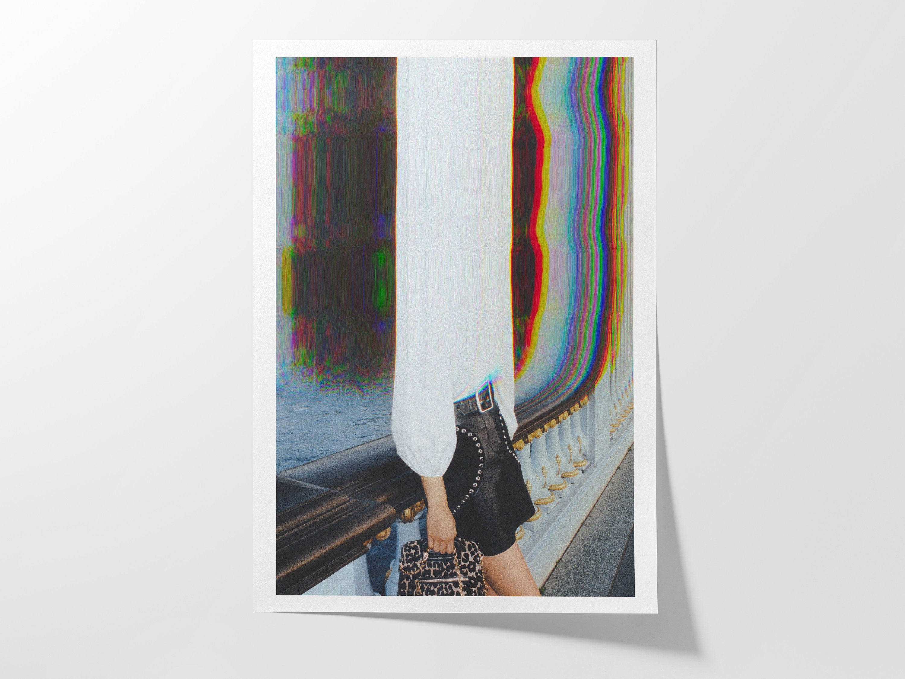 Psychedelic Altered Portrait Photo - Unique Colorful Eclectic Boho Wall Decor for Home, Office, Studio, Salon | Untitled (219) Giclée Print