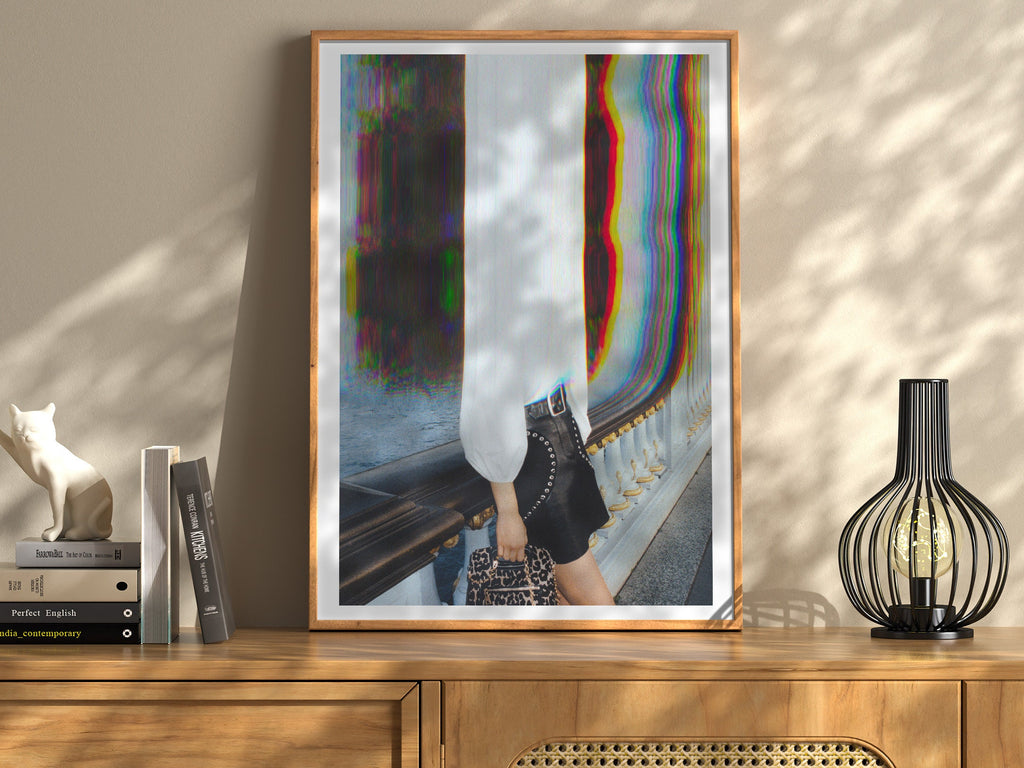 Psychedelic Altered Portrait Photo - Unique Colorful Eclectic Boho Wall Decor for Home, Office, Studio, Salon | Untitled (219) Giclée Print