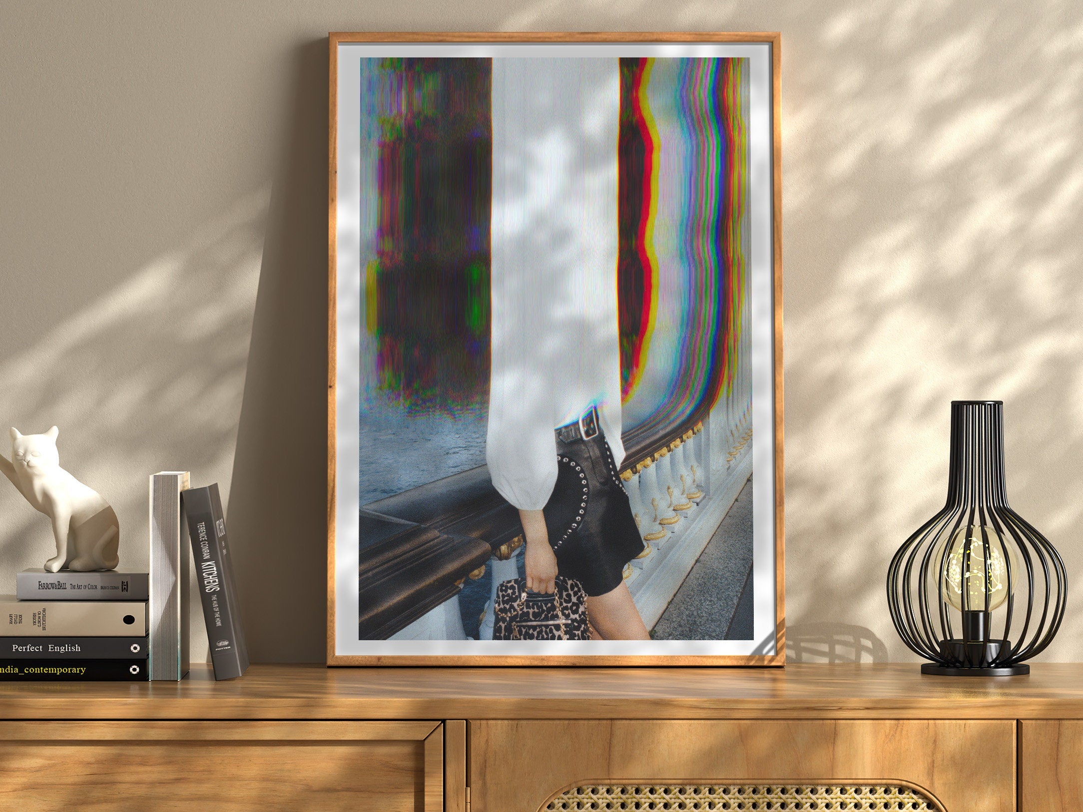 Psychedelic Altered Portrait Photo - Unique Colorful Eclectic Boho Wall Decor for Home, Office, Studio, Salon | Untitled (219) Giclée Print