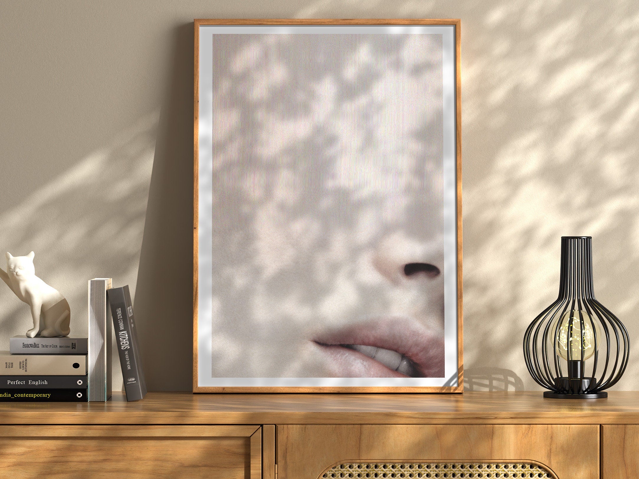 Sensual Minimal Glitch Photo Artwork - Eclectic Funky Bohemian Wall Decor for Bedroom, Living Room, Office | Untitled (221) Giclée Print