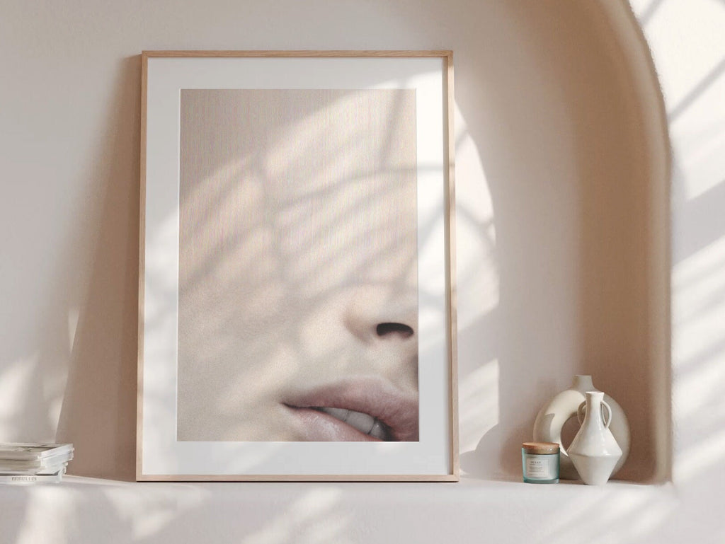 Sensual Minimal Glitch Photo Artwork - Eclectic Funky Bohemian Wall Decor for Bedroom, Living Room, Office | Untitled (221) Giclée Print