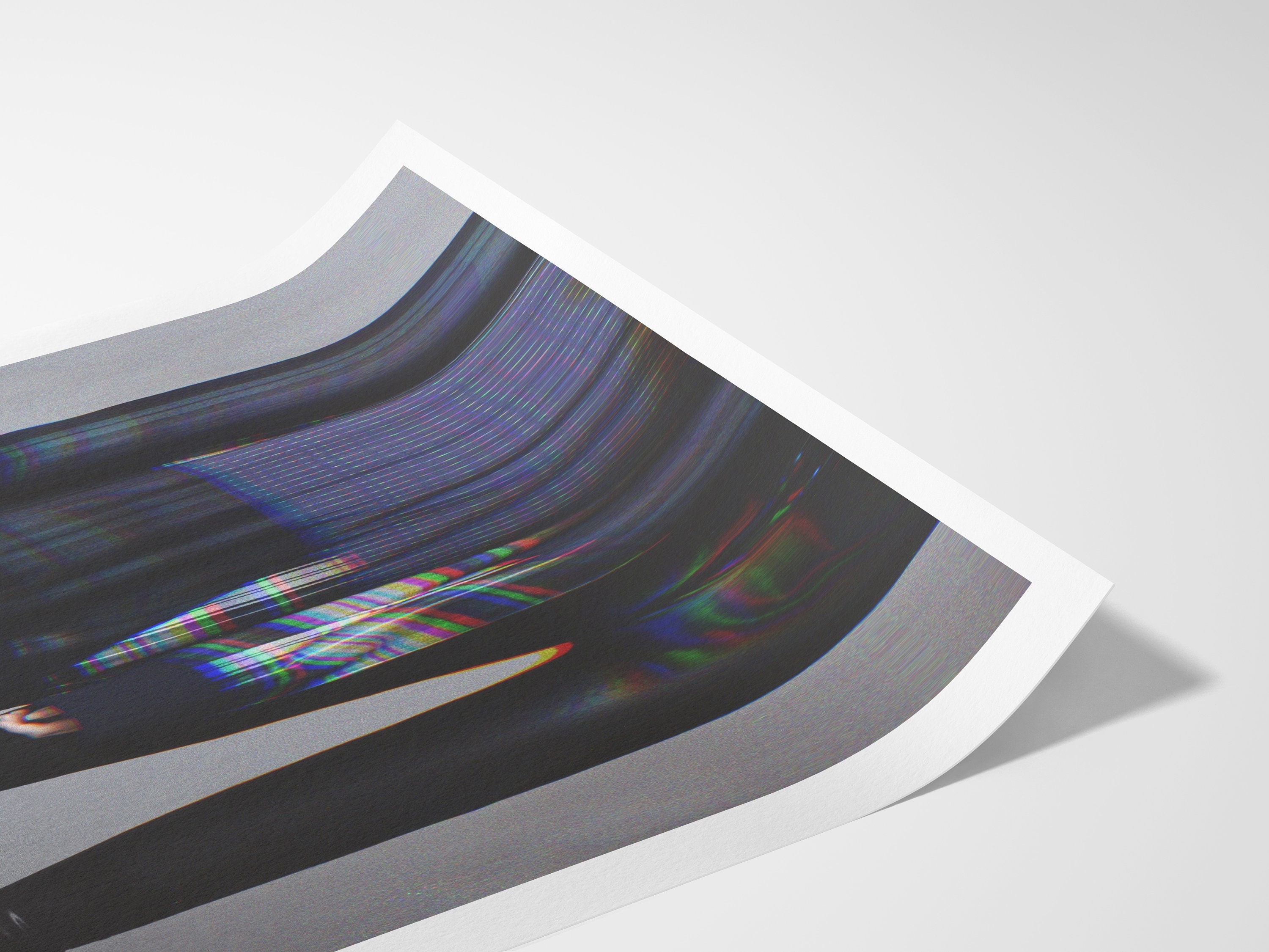 Altered Couples Portrait Fashion Photo – Tartan Plaid Teddy Bear, Eclectic Postmodern Home, Office Wall Decor | Untitled (226) Giclée Print