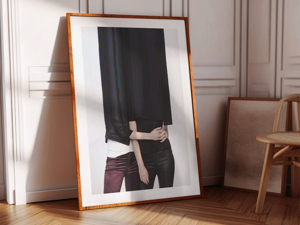 Altered Couples Portrait Photo Giclée Artwork - Eclectic Romantic Love Wall Decor for Living Room, Bedroom | Untitled (230) Giclée Print