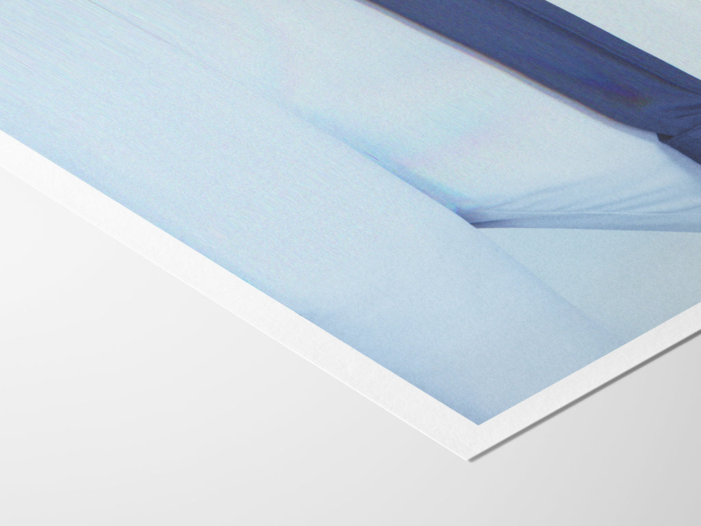 Light Blue Minimalist Wall Art - Neutral Elegant Abstract Wall Decor for Home, Office, Apartment, Bedroom | Untitled (232) Giclée Print