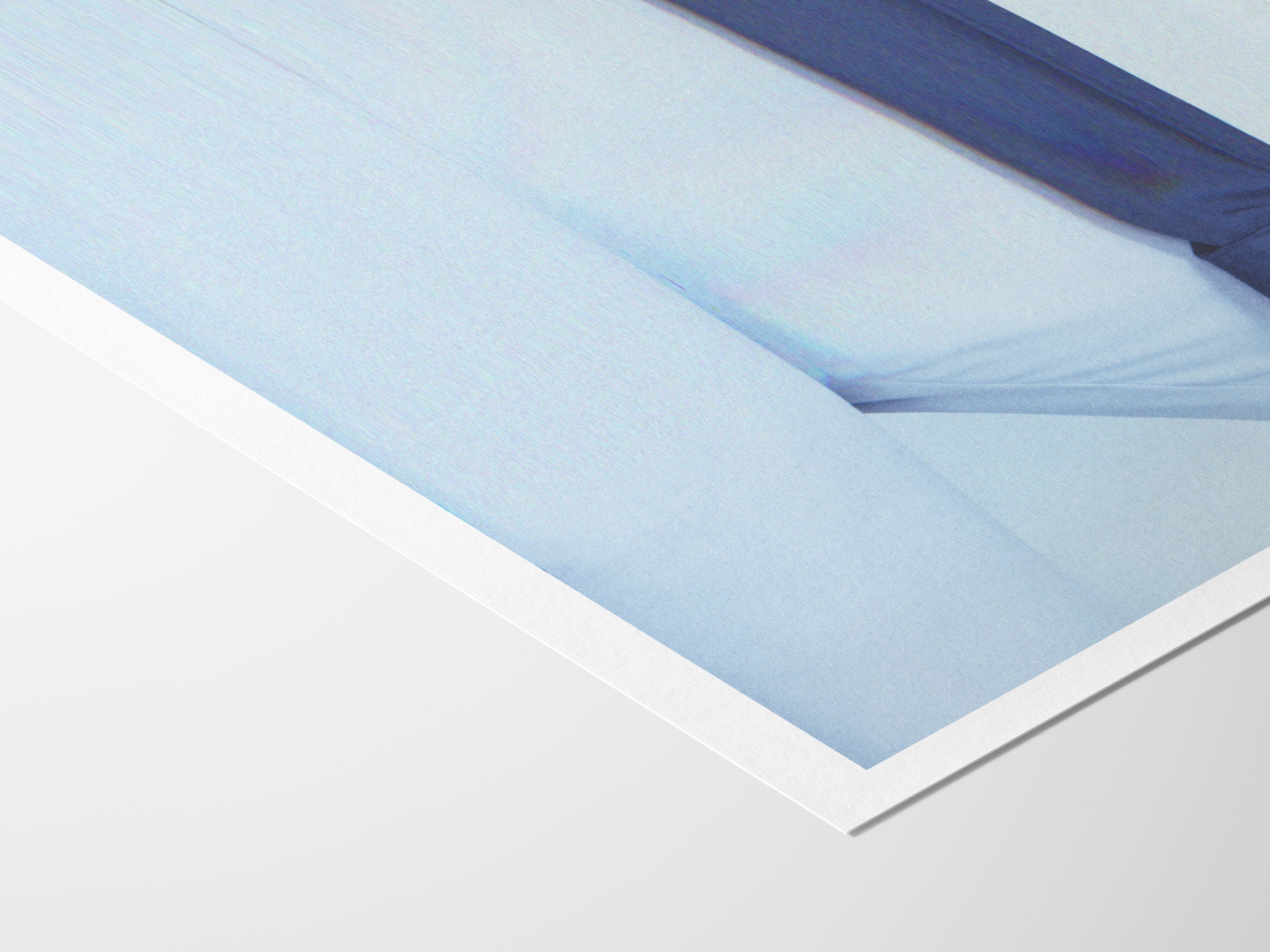 Light Blue Minimalist Wall Art - Neutral Elegant Abstract Wall Decor for Home, Office, Apartment, Bedroom | Untitled (232) Giclée Print