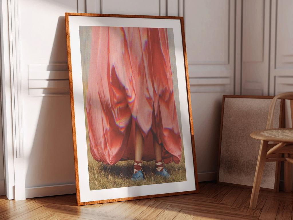 Altered Fashion Photography Art - Red Eclectic Bohemian Feminine Home Decor for Living Room, Bedroom, Office | Untitled (233) Giclée Print