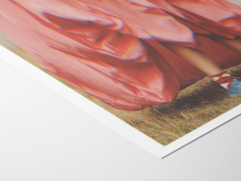 Altered Fashion Photography Art - Red Eclectic Bohemian Feminine Home Decor for Living Room, Bedroom, Office | Untitled (233) Giclée Print